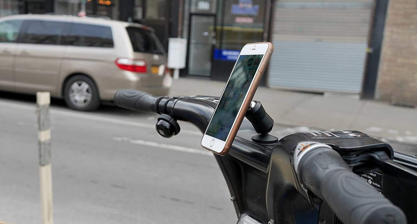 CLUTCHIT The Original Dual Magnetic Movable Phone Holder and Tablet Mount (Silver)