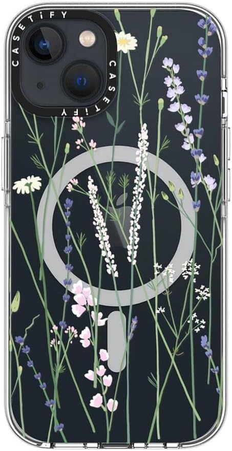 CASETiFY 13 6.6 3X Clear iPhone Case [Not Yellowing / ft. Military Grade Drop Protection/Magsafe] - Gigi Garden Florals