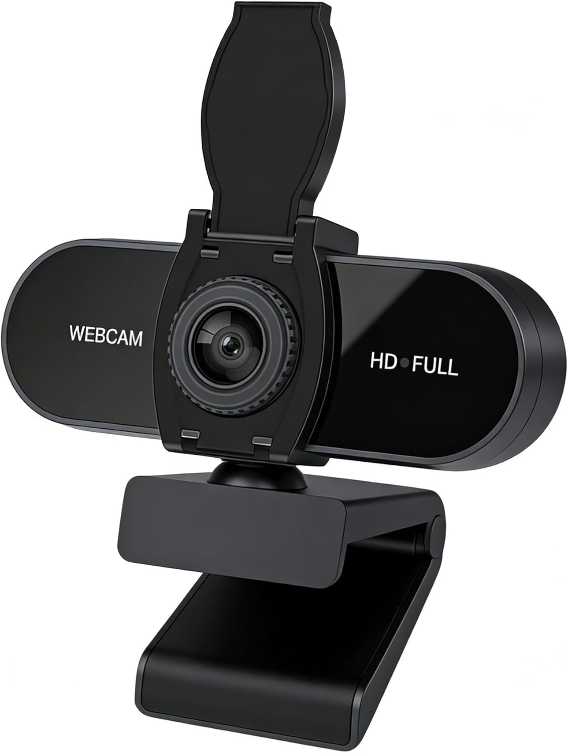 TOYAYAYO 2K HD Webcam with Microphone, Noise Cancellation, Privacy Cover, Wide-Angle Lens, Auto Light Correction, Plug