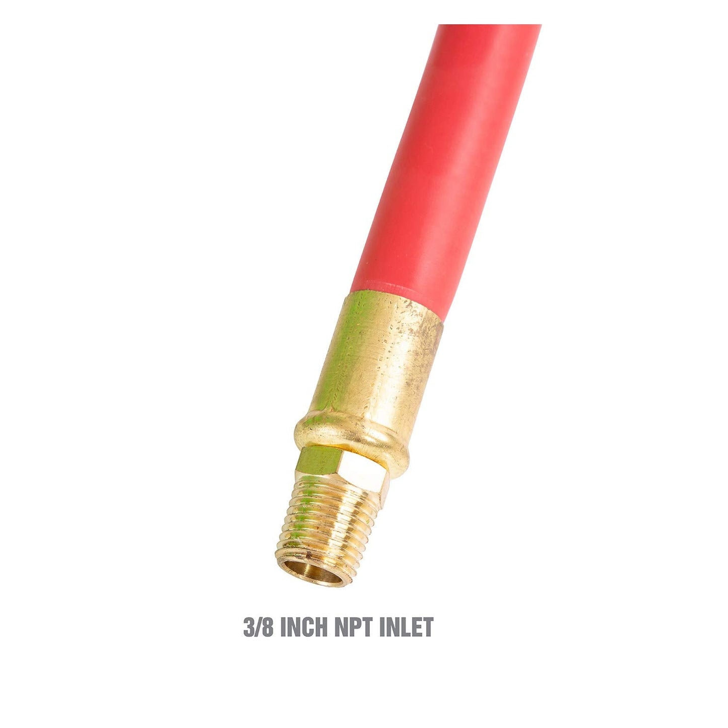 OEMTOOLS 25979 Retractable Air Hose Reel, 3/8" x 50Ft for Shop, Garage, and Jobsite Use, Air Compressor Hose with Wall Mount, 250 PSI, Brass Fittings, Steel Construction