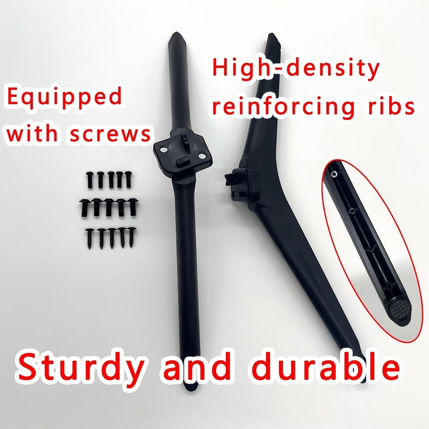 Dranvosk 65.62 85.3 Inch 2PCS Universal TV Stand Legs for to TVs Replacement TV Feet with Screws Easy Install Plastic