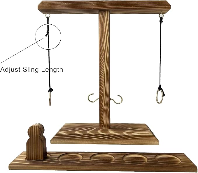 Ring Toss Games, Wooden Hook and Ring Game, Outdoor Indoor Yard Games, Home Party Patio Games