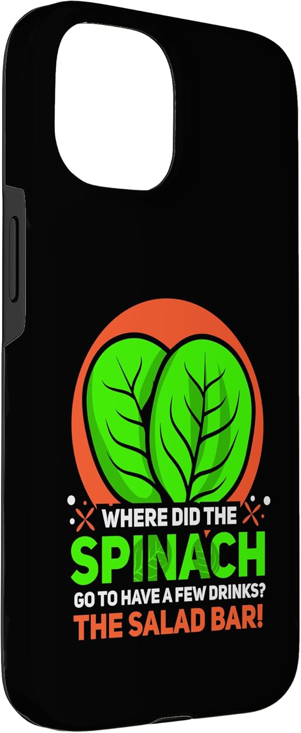 Chef Coat Men - Chef Costume Women - Chef Gifts 15 Where did The Spinach go to - Spinach Case for iPhone