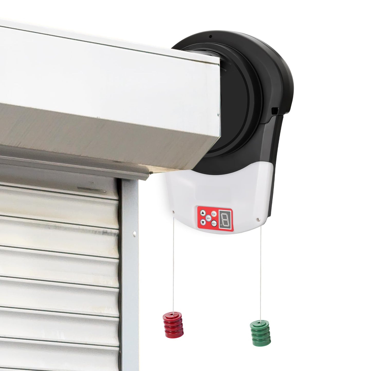 Automatic Roller Door Opener,2 Remotes Commercial Garage Farm Warehouse Electric Roller Shutter Door Opener with 800N Powerful Motor 22M² Roller Shutter