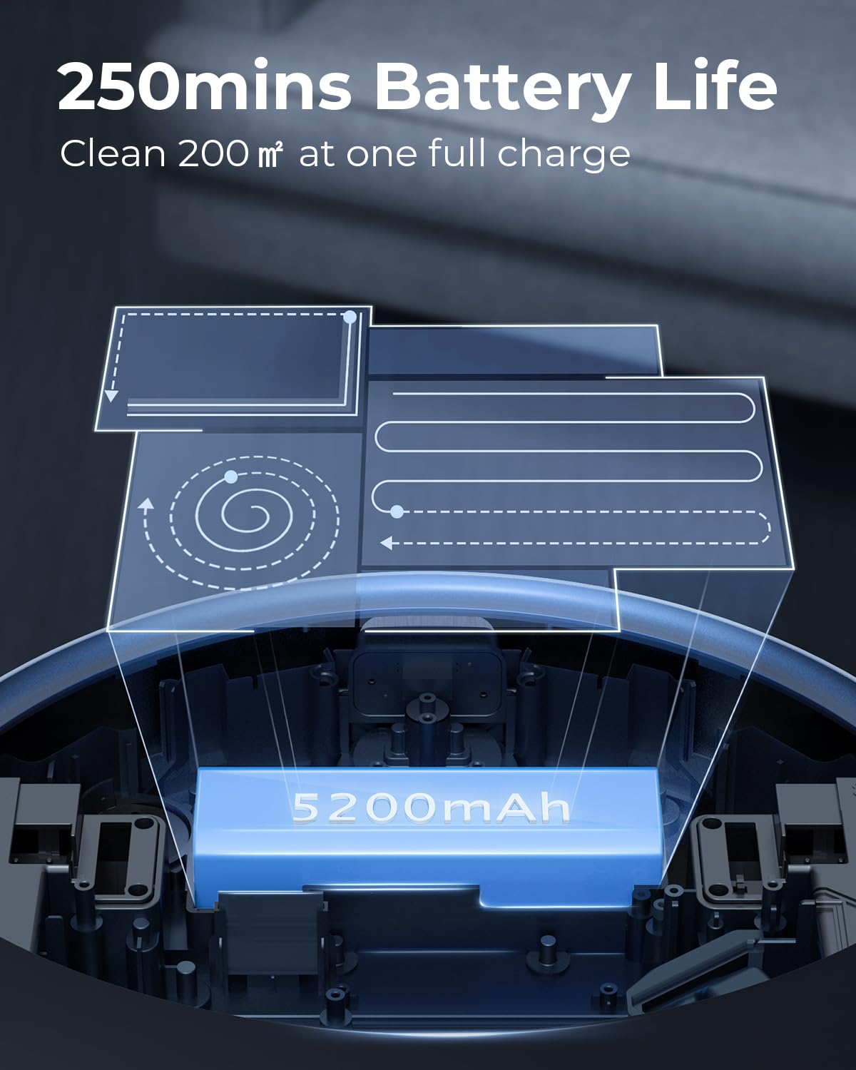 Laresar Robot Vacuum and Mop Combo, 3 in 1 Robotic Vacuum with 3.5L Self Emptying Station, Equipped with Lidar Navigation,Smart App Control, for Pet Hair/Floors/Carpets, L6 Pro, Black