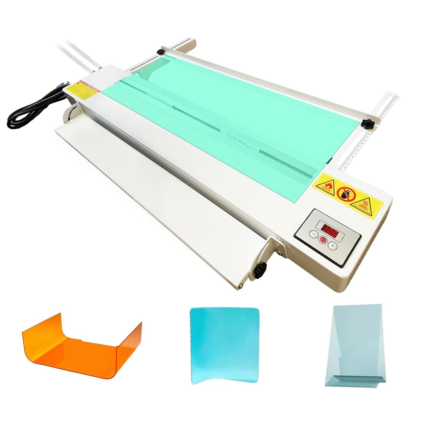 GRWIHD 24-Inch Acrylic PVC Plastic Bender, Adjustable Length and Angle Sheet Strip Heater, 60cm Bending Machine with Temperature Control 0-85℃, 110V for DIY Professional Use