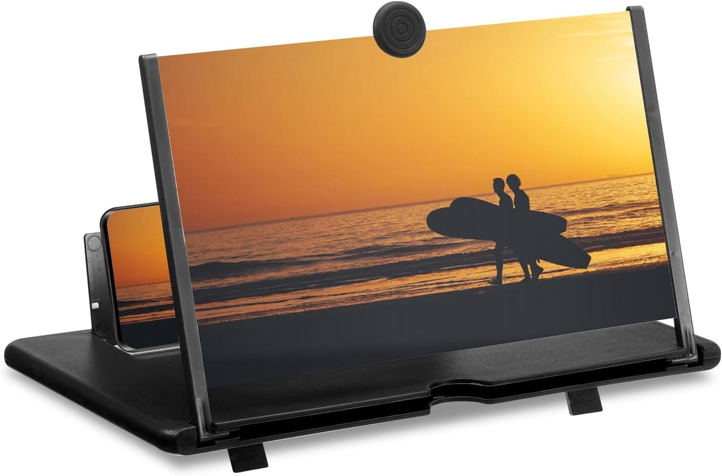 10" 3D 8.7x7x0.5 MECCANIXITY Screen Magnifier for Cell Phone, HD Magnifying Projector Screen Amplifier Stand for All
