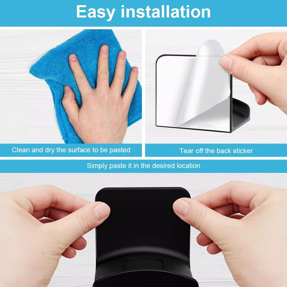 Vornetil Headset Headset Headphone Hanger Holder, Universal Wall Mount Hook Strong Adhesive Desk Hook Stand