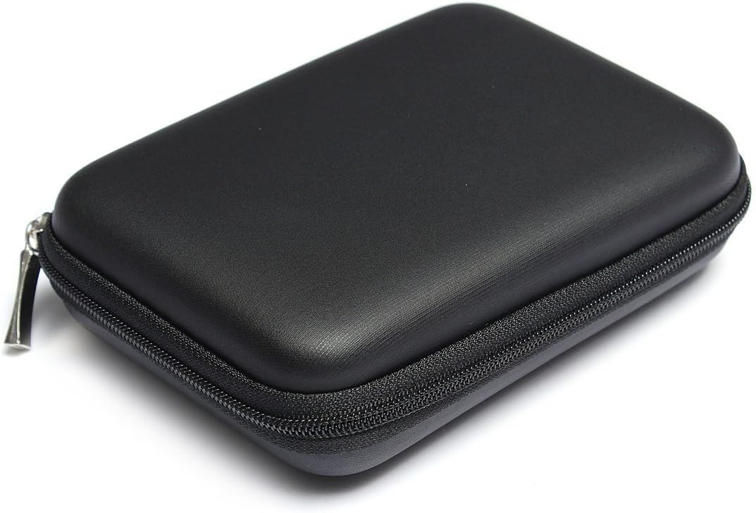 CableVantage 2.5" External Hard Drive Disk Case Portable Power Bank External Battery Bag Hand Carry Zipper Travel