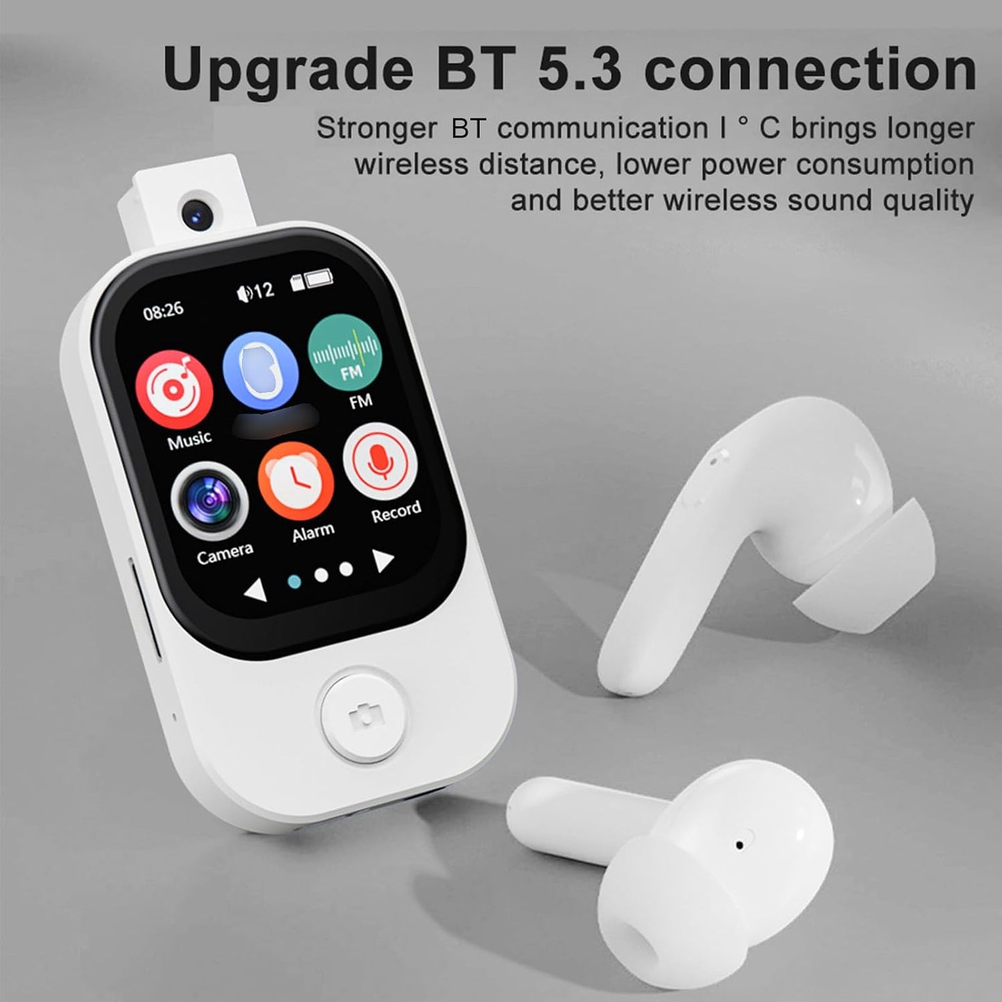 Aoresac MP3 2.01 Inch (32GB) Portable Player with Touchscreen Metal Frame Built in Camera, Full Touch Screen, Hi Fi