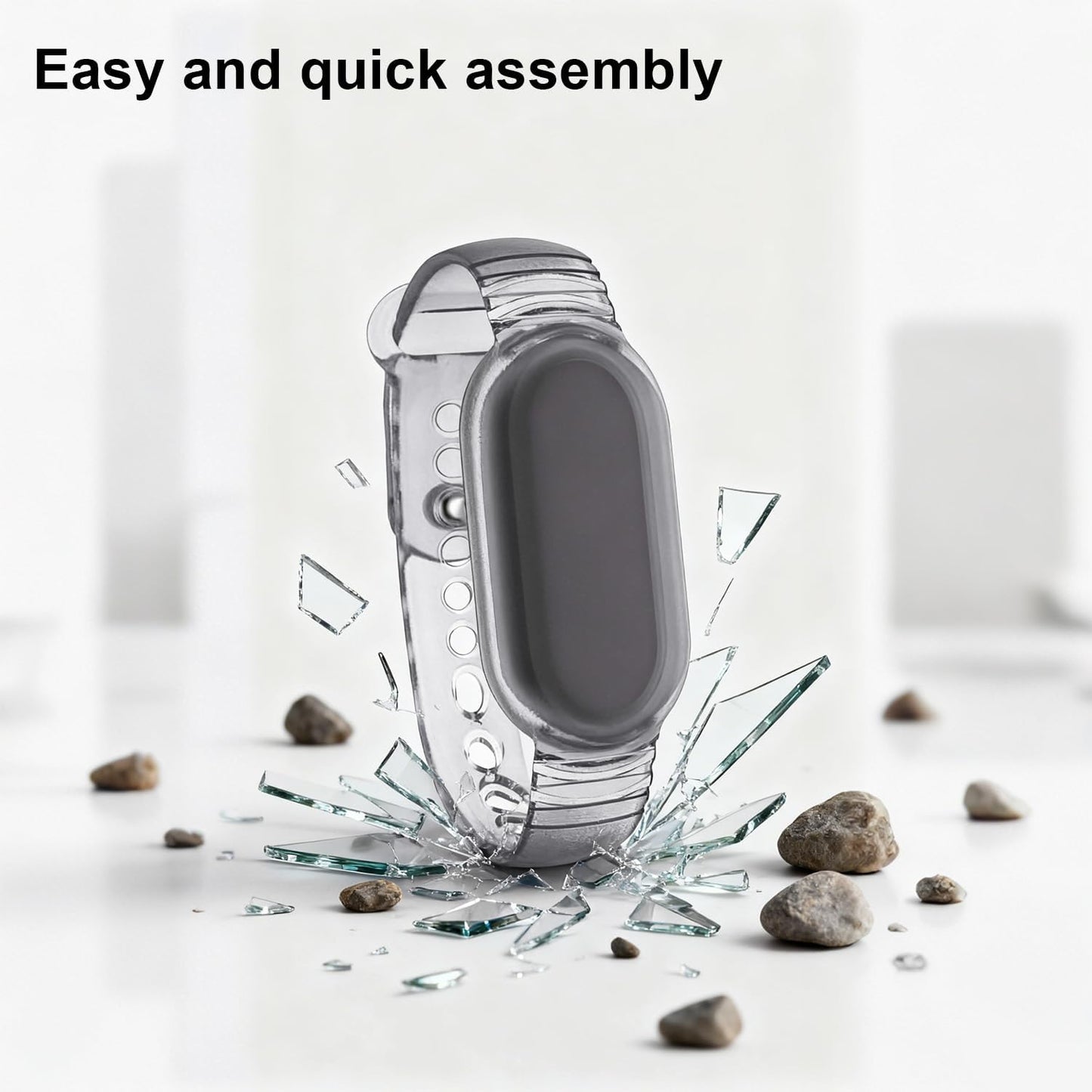Fukaisu Wristband for NotePin, Adjustable Strap TPU Wristband for Plaud NotePin AI Voice Recorder Accessory
