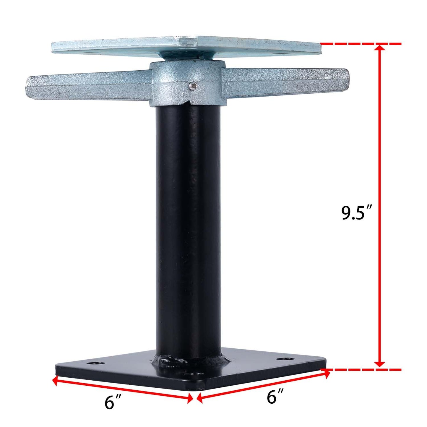 YEUQWJ Adjustable House Floor Jack Support, Basement Floor Jack for Temporary Support, Height Range 9.5''-15.5'' for Stabilizing and Supporting Beams, Load Capacity 10000 LB