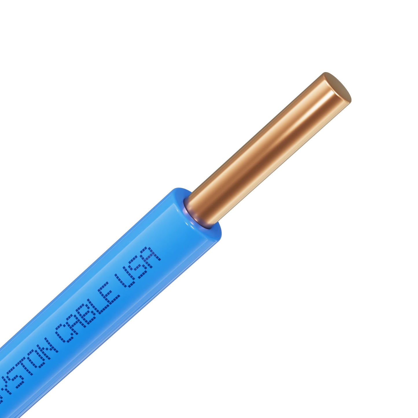14 AWG Tracer Wire 600V 100% Solid Copper Conductor Direct Burial Underground, Blue Tracer Wire for Locating Underground Pipes and Lines Water Sewer Pipe Fiber Optic Gas Electrical Wire, 1000 FT