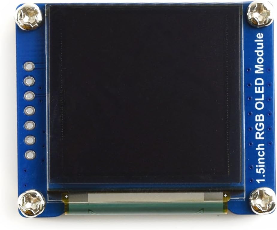 waveshare 1.5inch 128x128 65K STM32, RGB OLED Display Module, Resolution, RGB Colors, SPI Interface, Compatible