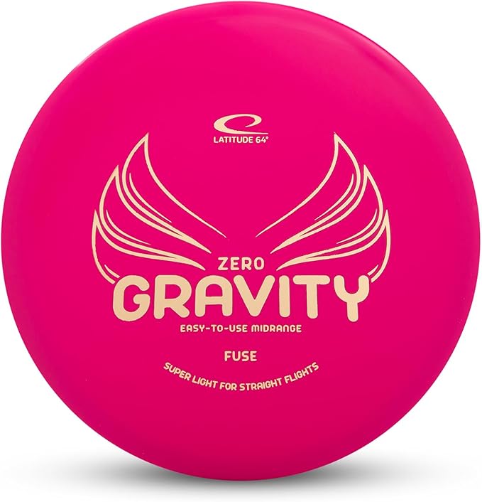 Latitude 64 Gravity Beginner Disc Golf Set | 4 Piece Disc Golf Discs Set | Pure, Fuse, Explorer, Saint | Lightweight, Floating Plastic for Longer Flights | 120-130g (Colors May Vary)