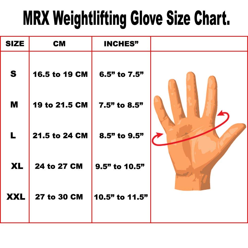 MRX Weight Lifting Gloves are Premium Quality Cowhide Leather with Long Wrist Straps – Gym Gloves, Workout Gloves, Exercise Gloves for Powerlifting, Fitness, Cross Training for Men & Women