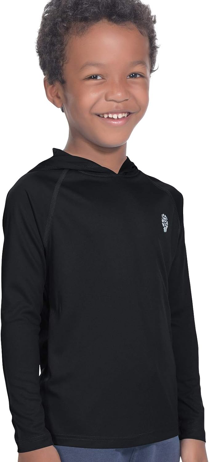 Hoodies for Boys Outdoor Recreation Shirts - Youth Athletic Tops Sun Protection UPF 50+