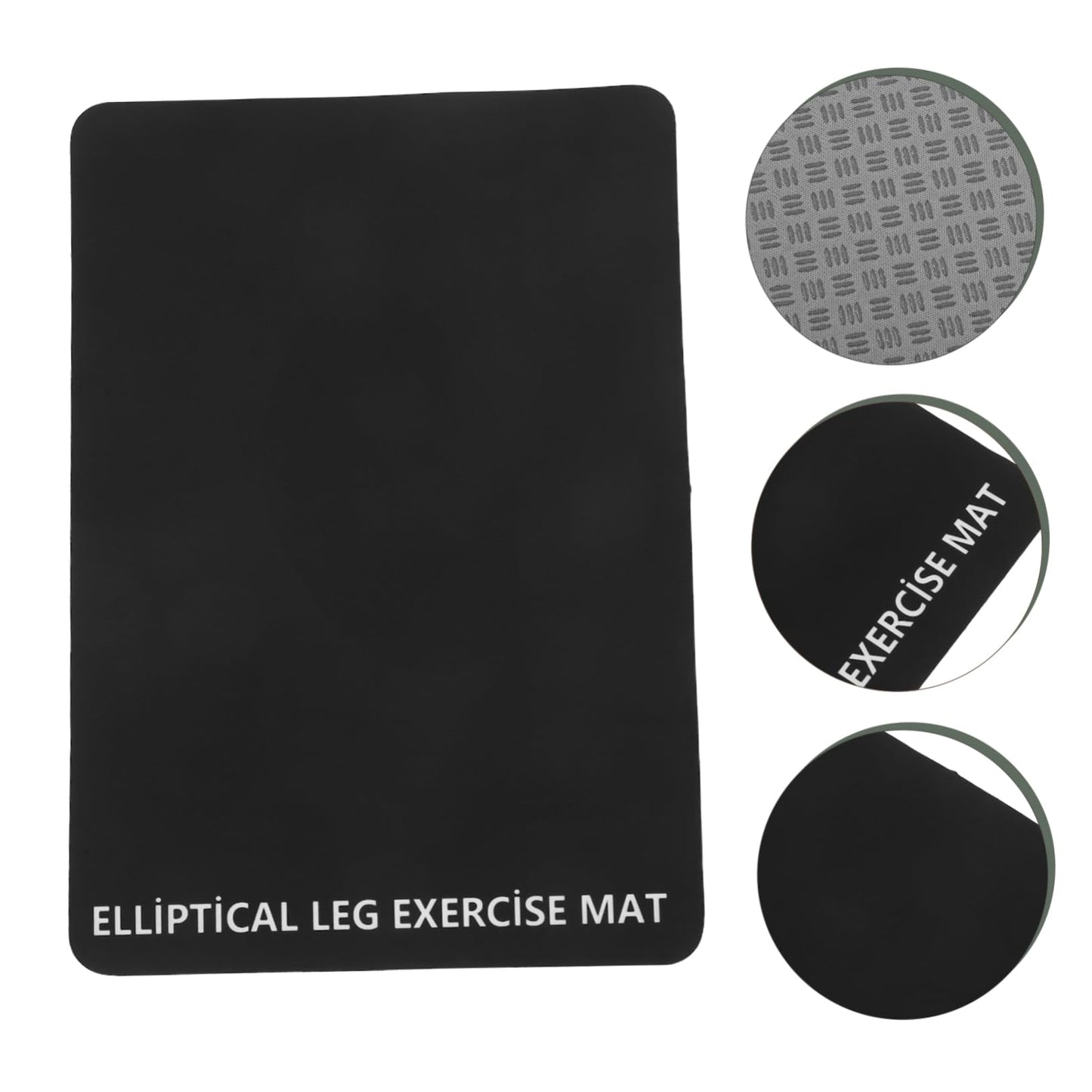 TOYANDONA Black Non- Treadmill Mat Shock-Absorbing Pad for Noise Reduction - Floor Protector for Home Gyms Compatible Various Treadmill Models