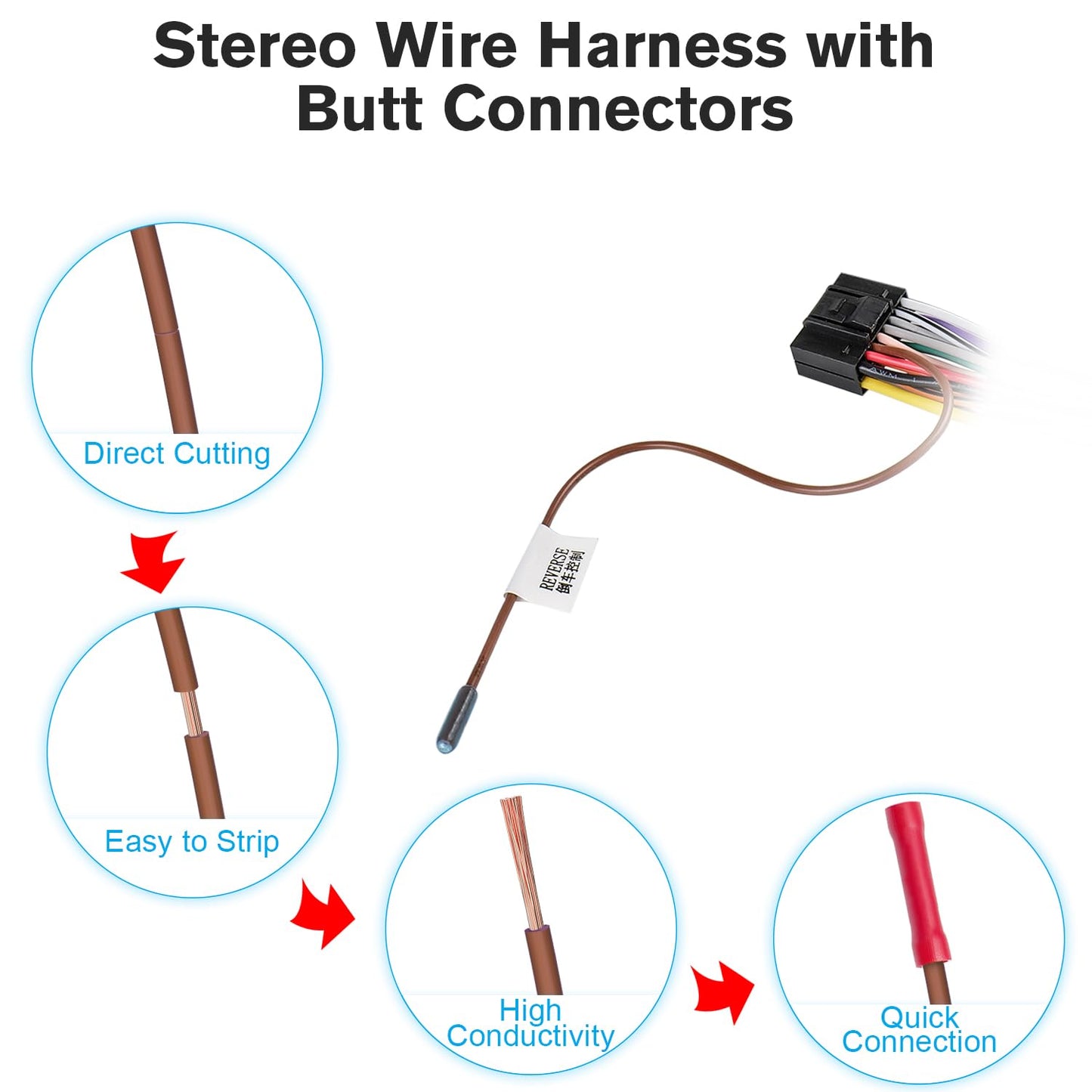 K2 42Pin 16Pin Car Radio Stereo Wiring Harness Kit Compatible with Hyundai Accent Elantra Sonata Tucson Kia Optima Rio