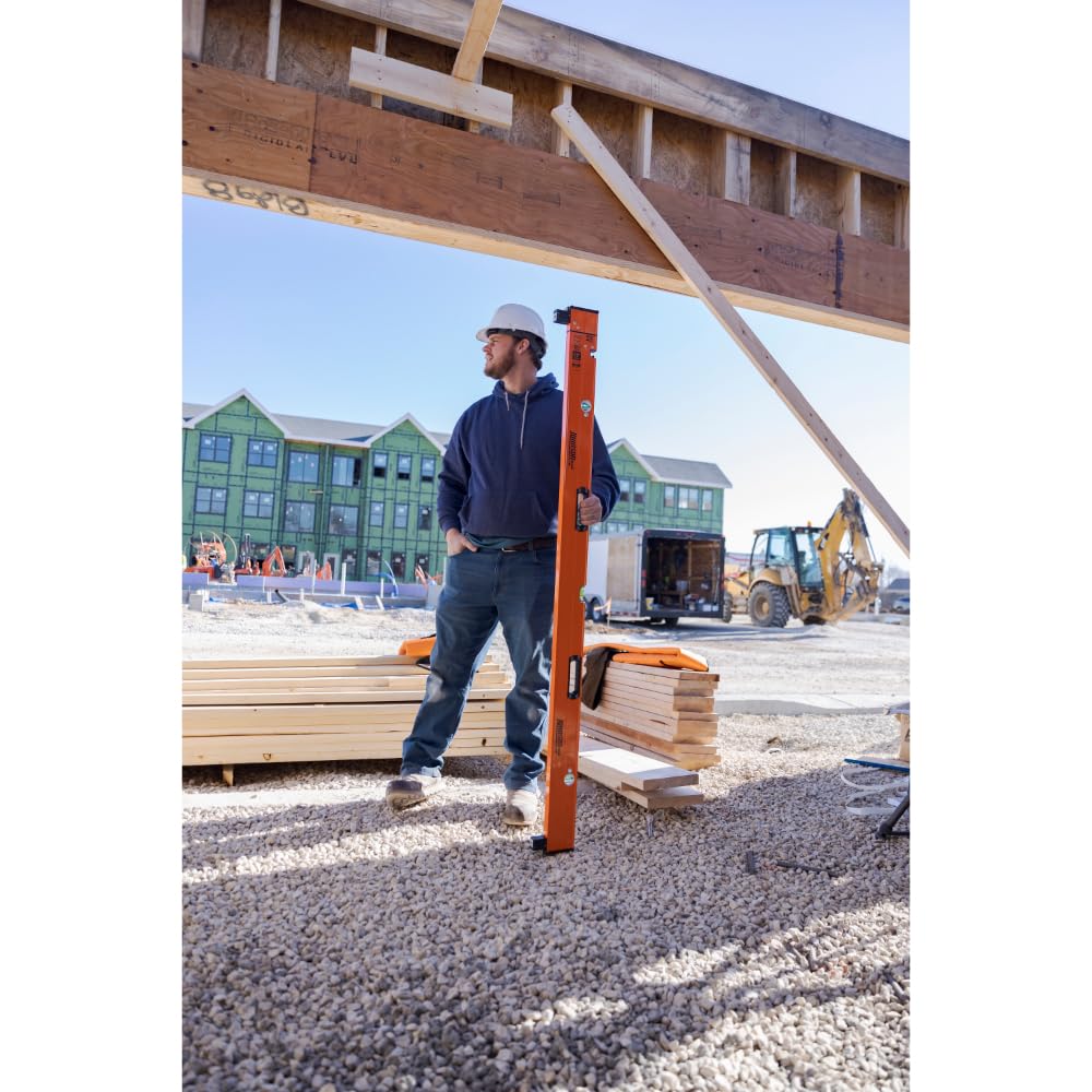 Johnson Level & Tool 5800-0610P 6FT - 10FT Extendable Plate Level, Triple-Secured Mounting System