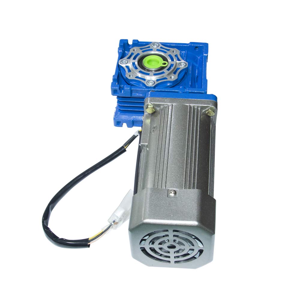 Bemonoc High Torque 110V 180 Watts AC Worm Gear Motor 18 RPM with AC Speed Controller Kits RV040 Gearbox Reducer Ratio 1:80