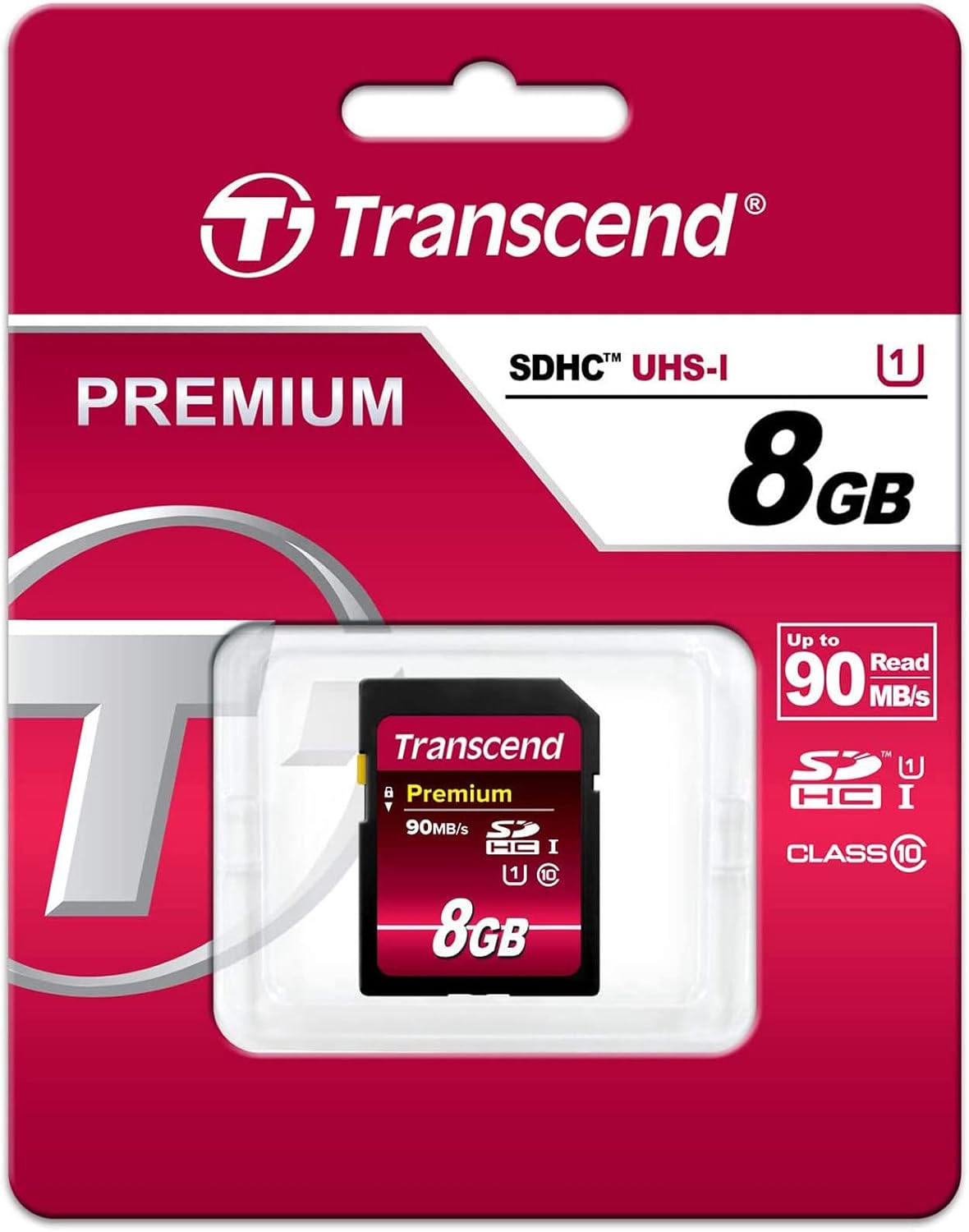 Transcend 8 10 (TS8GSDU1) GB High Speed UHS Flash Memory Card