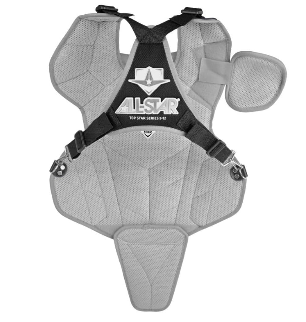 All-Star Top Star Series Baseball Catching Equipment Kit, Meets NOCSAE Standard - Ages 12 to 16, Black