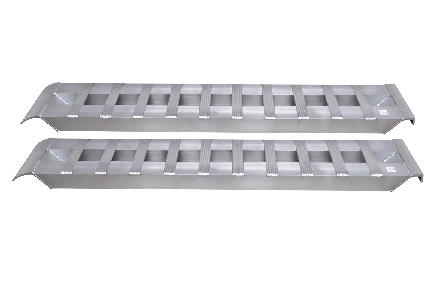 GEN-Y Hitch Extreme Duty Aluminum Loading Ramps - Set of 2, 6 Feet Long x 15 Inches Wide, 10000 LBS Capacity, Hybrid Hook and Plate Ends, Serrated Cross Rungs for Maximum Traction