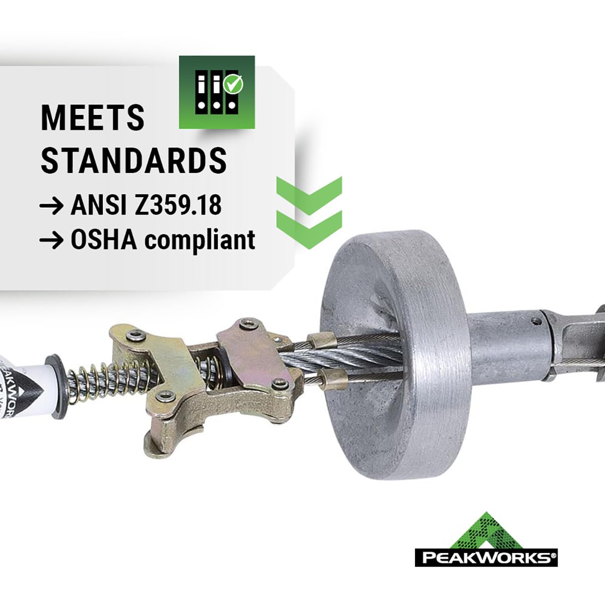 Peakworks Temporary Reusable Drop-In Anchor for Concrete - Industrial, Construction, Roofing Fall Protection - ANSI & OSHA Compliant - 3/4" (19 mm)