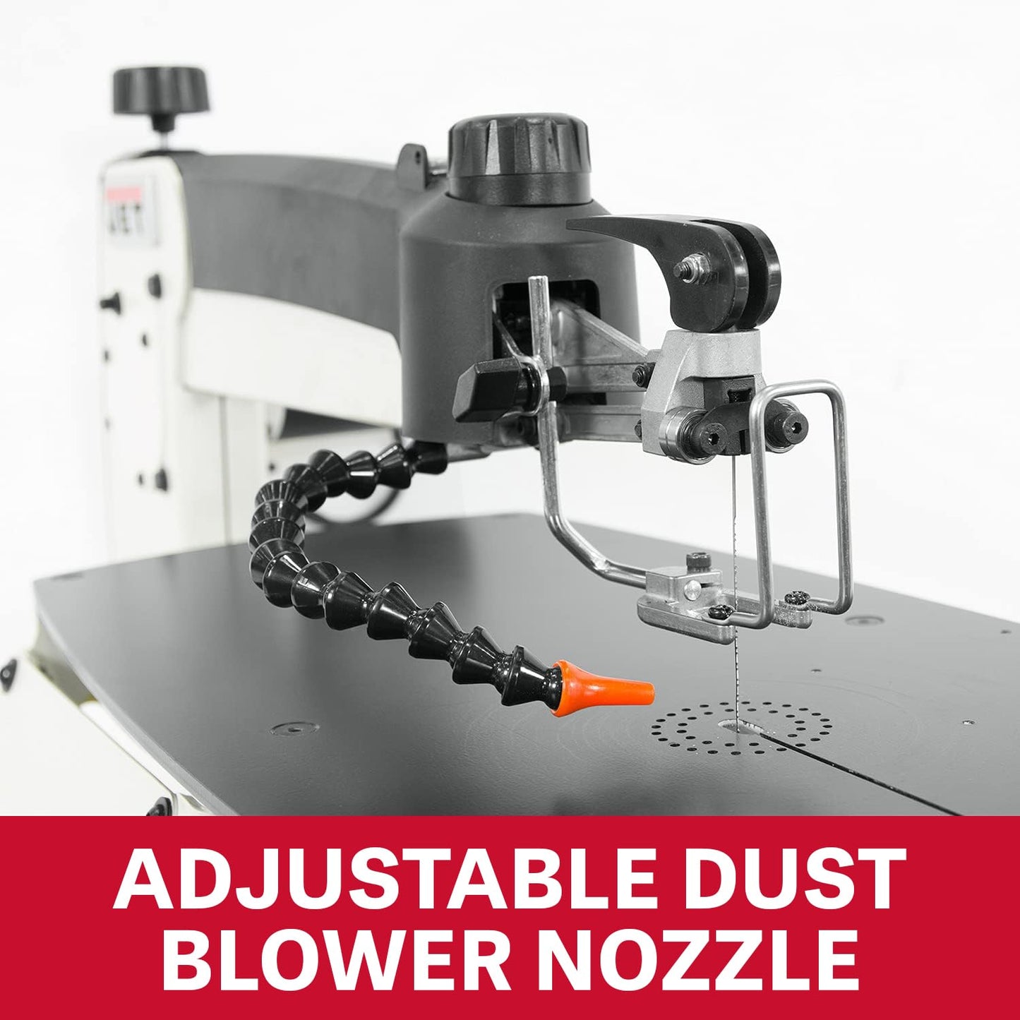 JET 22-Inch Scroll Saw w/ Foot Switch, Variable Speed, 120V 1Ph (JWSS-22B)