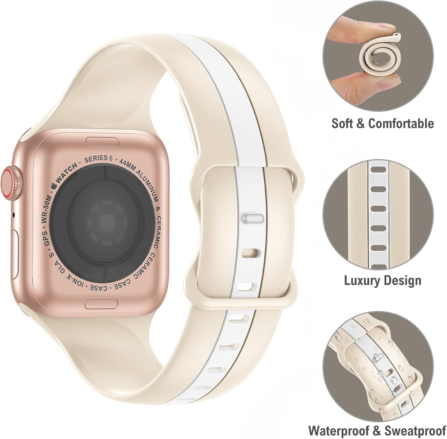 38mm 40mm 41mm 42mm 44mm 45mm 49mm 11/10/9/8/7/6/5/4/3/2/1/se/Ultra Designer Sport Band Compatible with Apple Watch