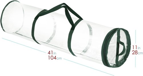 Hearth & Harbor Wrapping Paper Storage Container - Tear-Proof Organizer Holds Up to 14 Rolls | Premium Clear Design