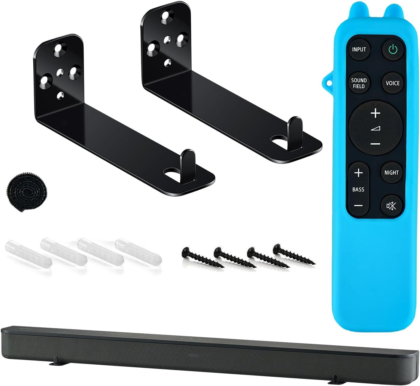 STORAGBT S400 Soundbar Wall Mount for Sony Surround Soundbar, Including a Glow in The Dark Remote Control Cover