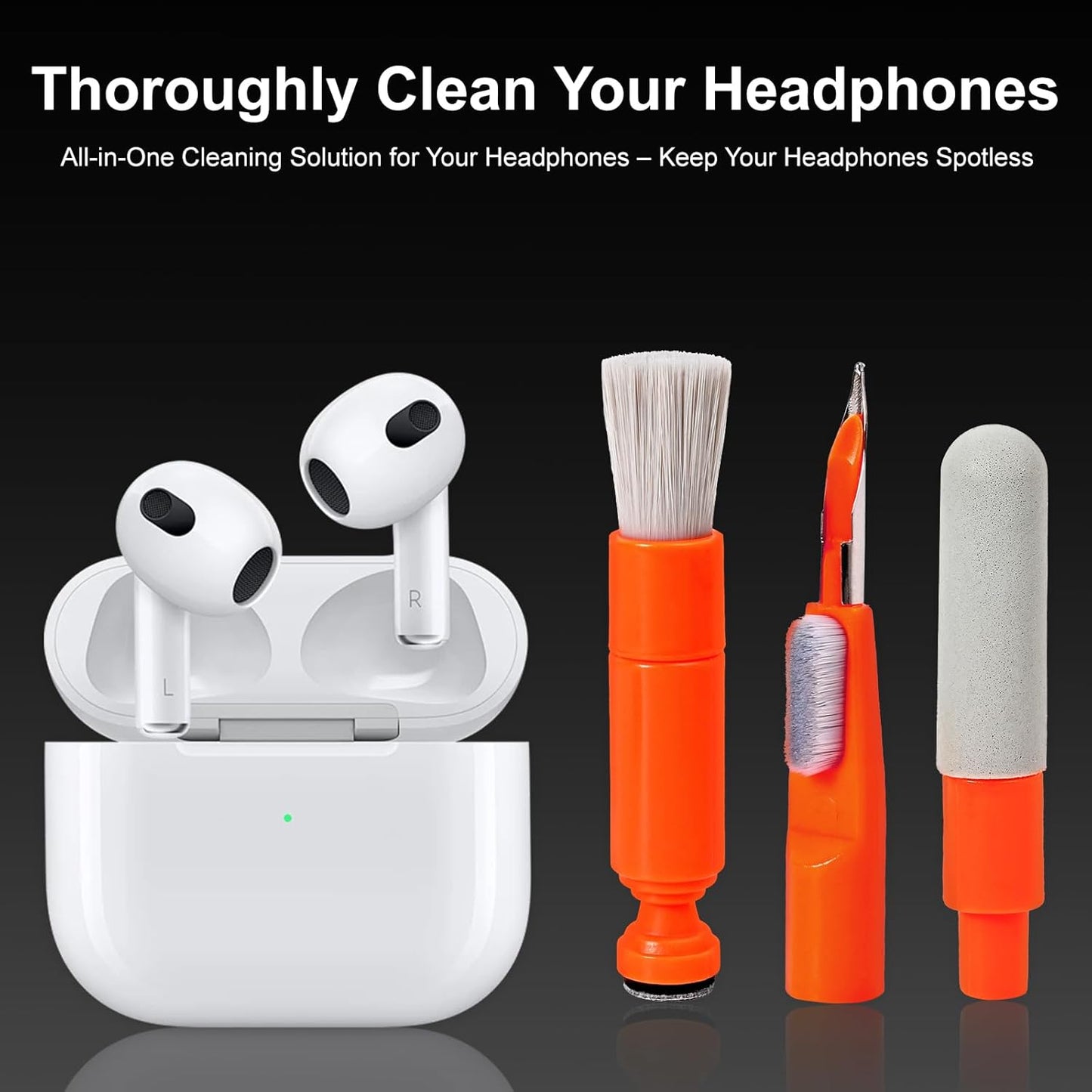 Alatinlamp Keyboard Cleaner Laptop Cleaning Kit, Keyboard Cleaning Kit with Retractable Keyboard Brush