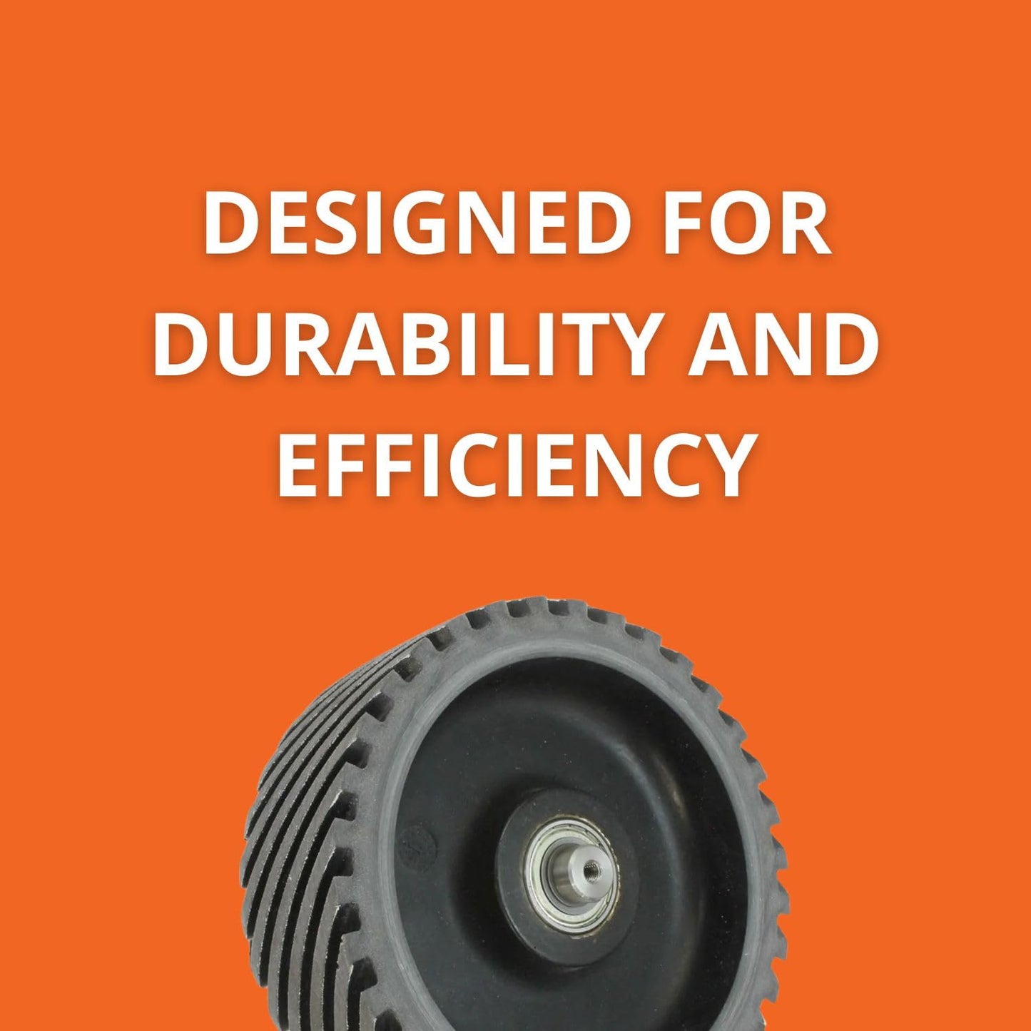 Fein Genuine OEM Replacement Contact Wheel for Angle Grinders - Grooved, 200mm x 75mm, Durable Construction - 39000001006