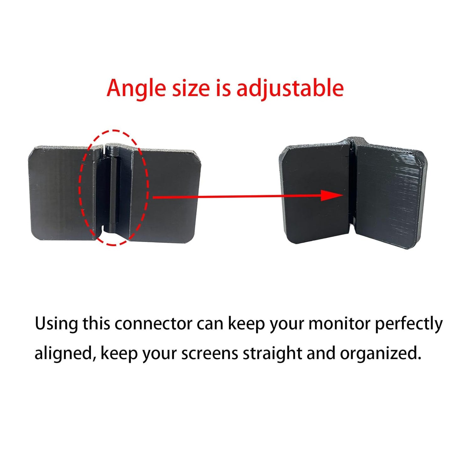 spansee 2 PCS Monitor Connectors Compatible with Sim Racing Monitor, Monitor Alignment Tool, Monitor Hinge (Includes
