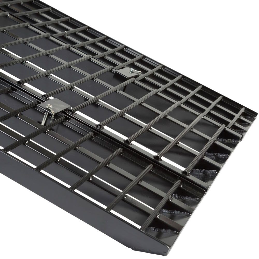Black Widow 12' Motorcycle Loading Ramp, Extra-Wide, 1,500 lb, Aluminum