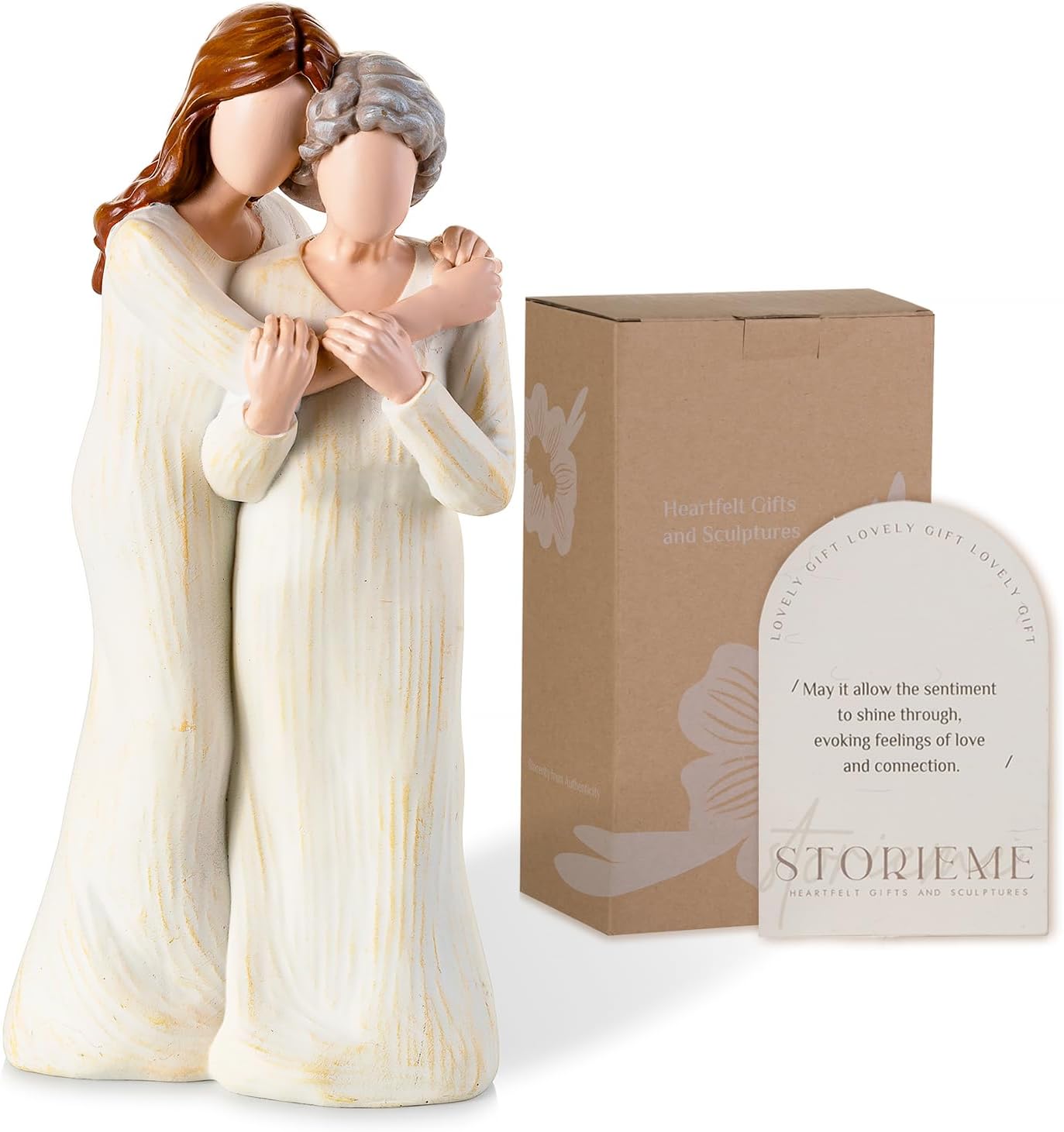 Storieme Grandma Figurine - Heartwarming Birthday Gift from Granddaughter | Perfect for Mother's Day & Christmas