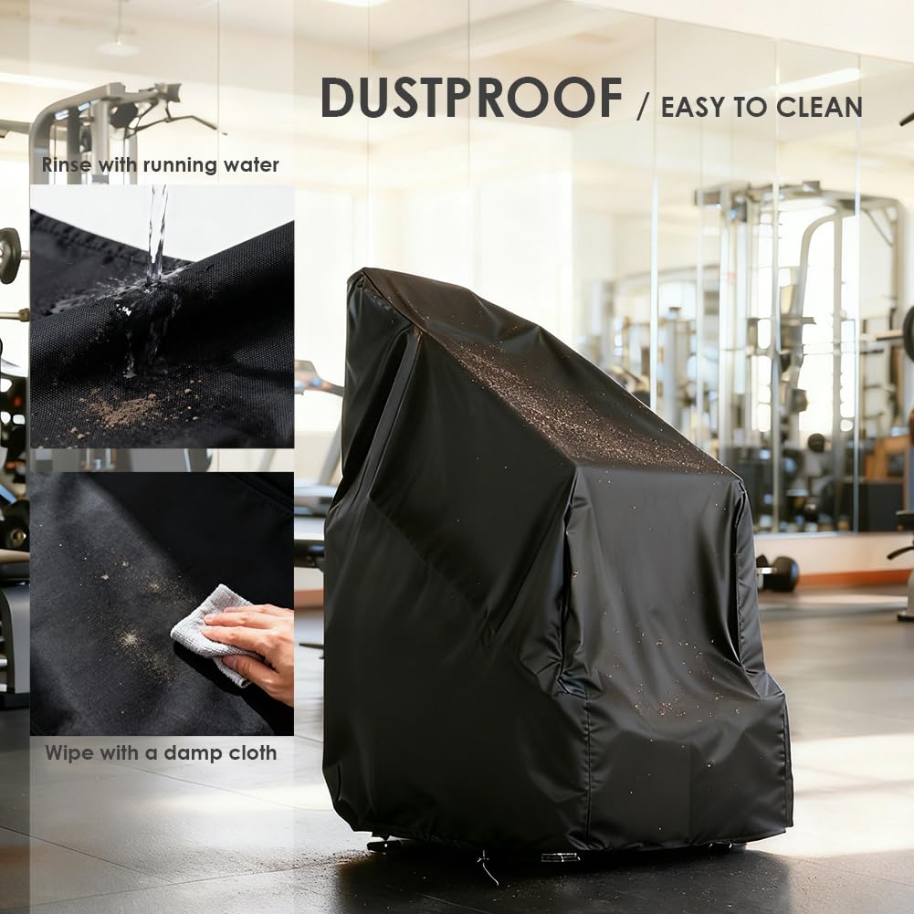 COOSOO Stair Stepper Machine Cover Waterproof Oxford Fabric Commercial Grade Stair Climber Covers with Drawstring for Home Gym (Cover Only)