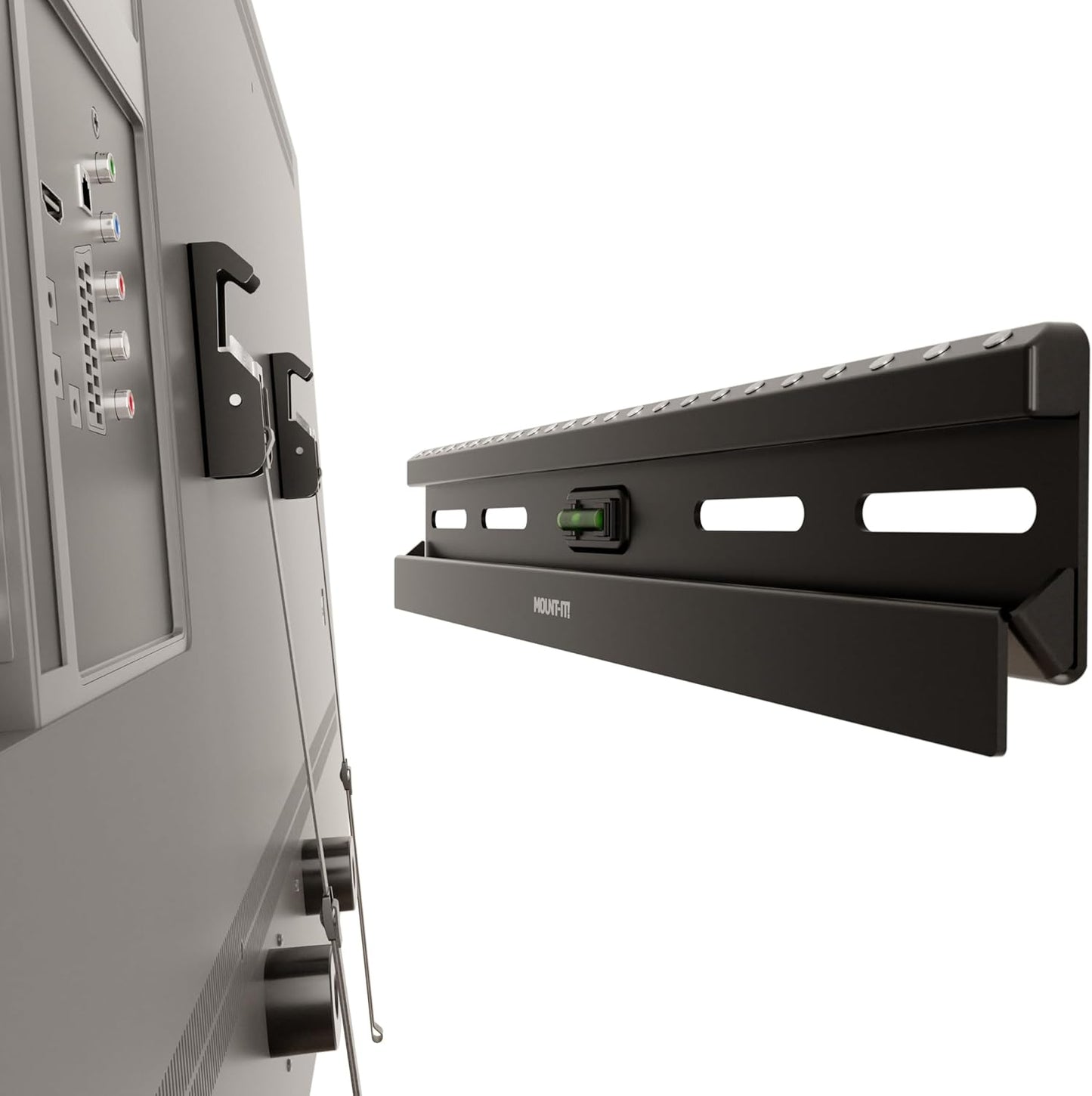 Mount-It! 2365 Inch 1.1 77 lbs/132 lbs, 100x100400x400 No Stud TV Wall Mount, Studless Drywall TV Bracket for Flat