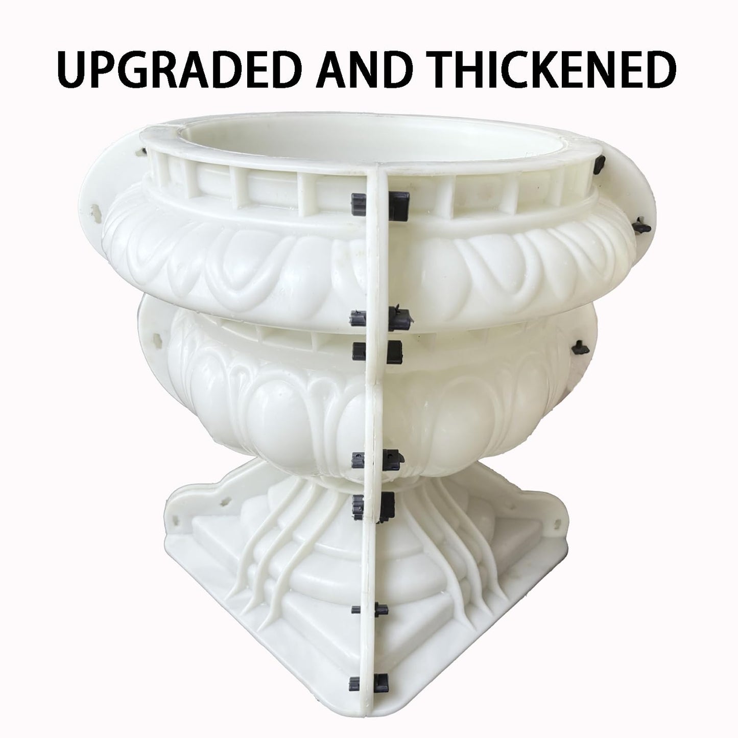 DIYUNIMOULD Extra Large Planter Molds,19.68 * 19.68 * 19.68 Inches Extra Large Flowerpot Molds Inset Drainage Pipe for Your Garden Decor