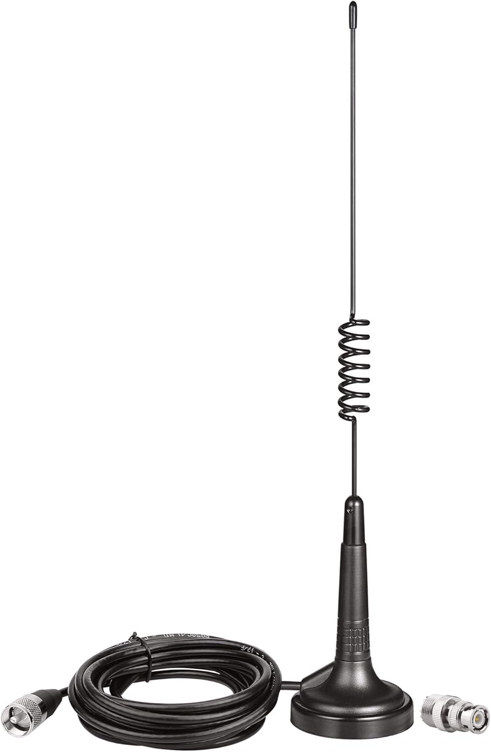 BINGFU 27MHz PL259 CB Radio Antenna & BNC Male Magnetic Base Compatible with Cobra Midland Uniden Maxon President