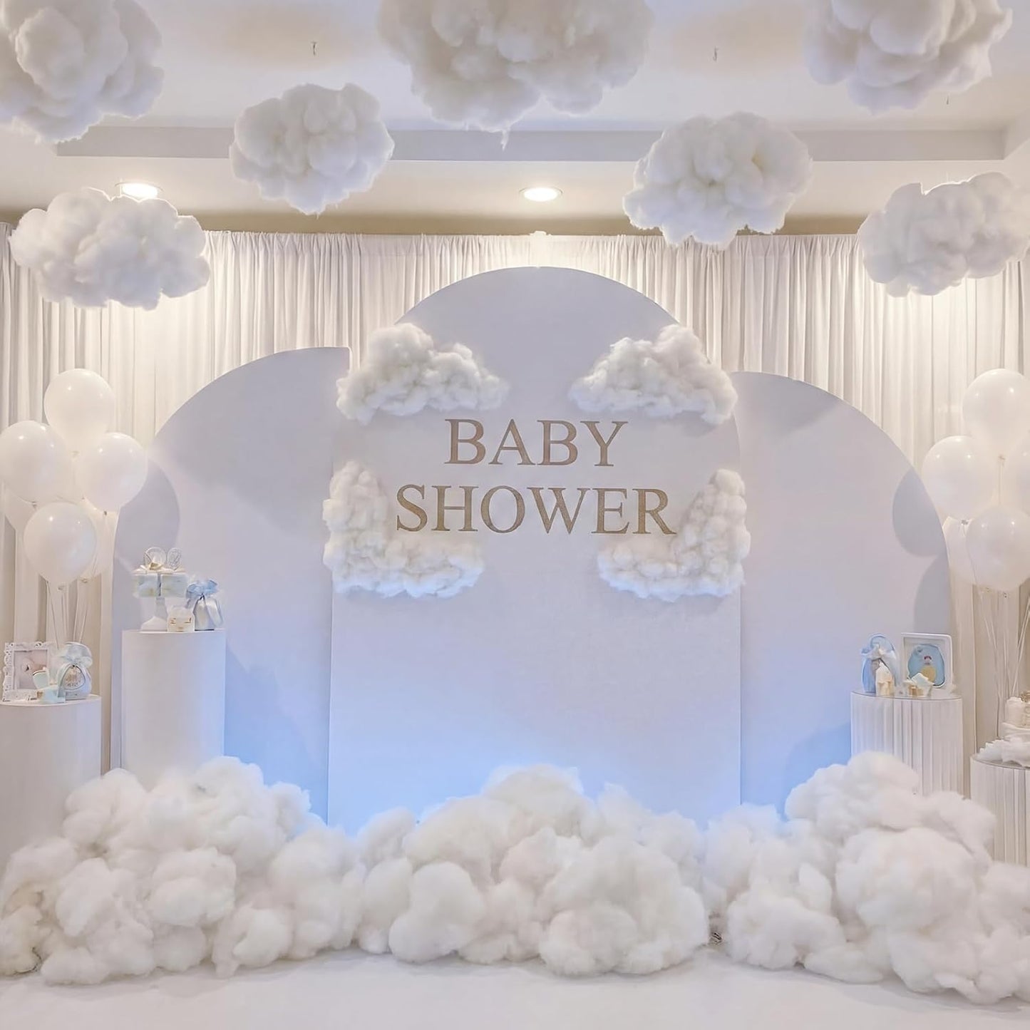 Shappy Christmas Fake Snow | 14.11 Ounce Fluffy White Cloud Fiber for Indoor Decor