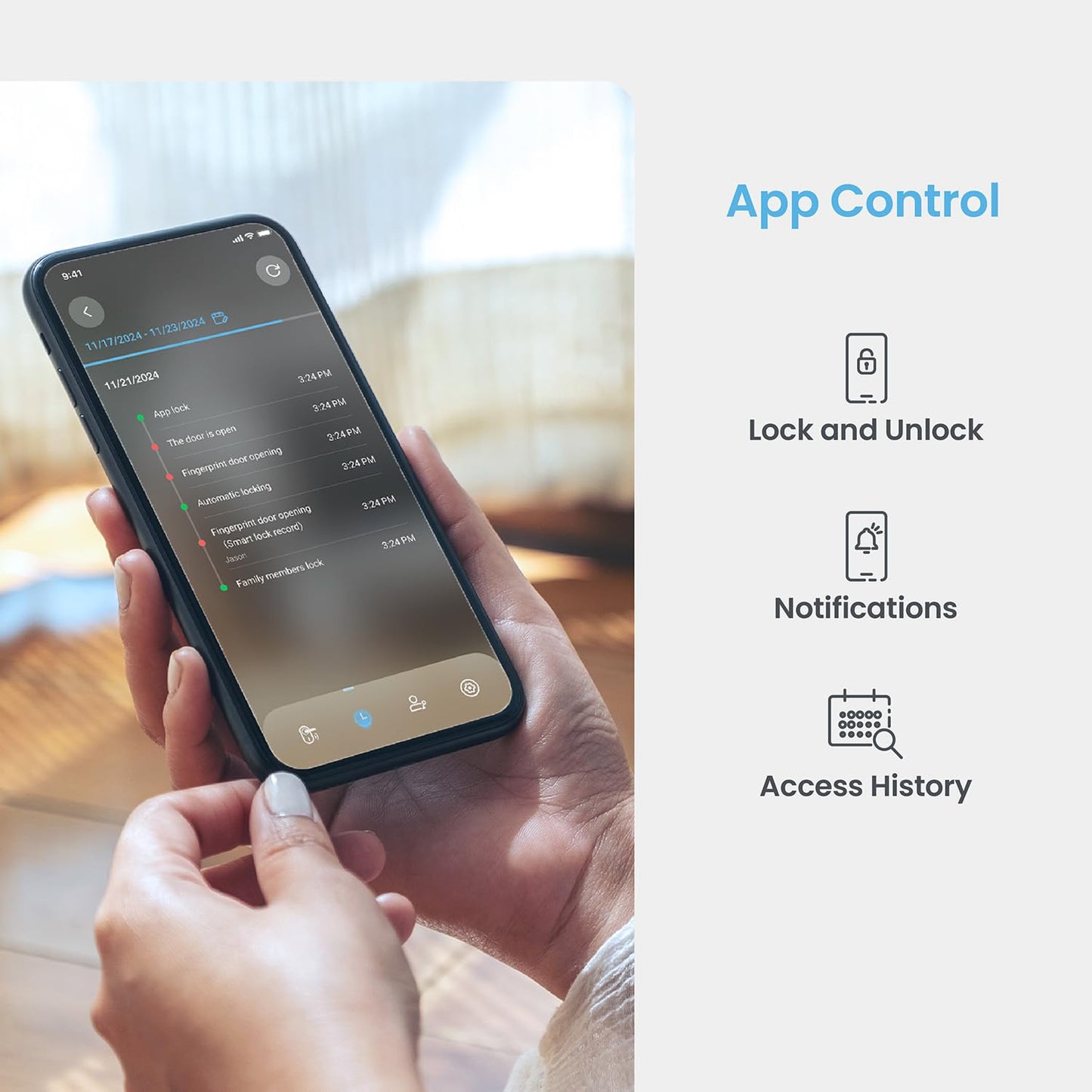 Lockly Secure Pro (Latest Version), Smart Lock with Built-in Wi-Fi, New-Gen Fingerprint Door Lock, Keyless Entry Deadbolt, PIN Genie Keypad, Auto Lock, App Remote Control, Easy Installation