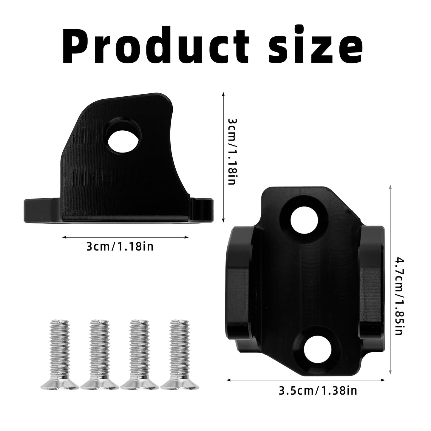 2pcs E-Dirt Bike Foot Pegs Bracket Holder, Dirt Bike Foot Pegs Pedal Bracket with 4 Screws Compatible with Tuttio Tutti Soleil 01 Electric Motorcycle Mount Accessory
