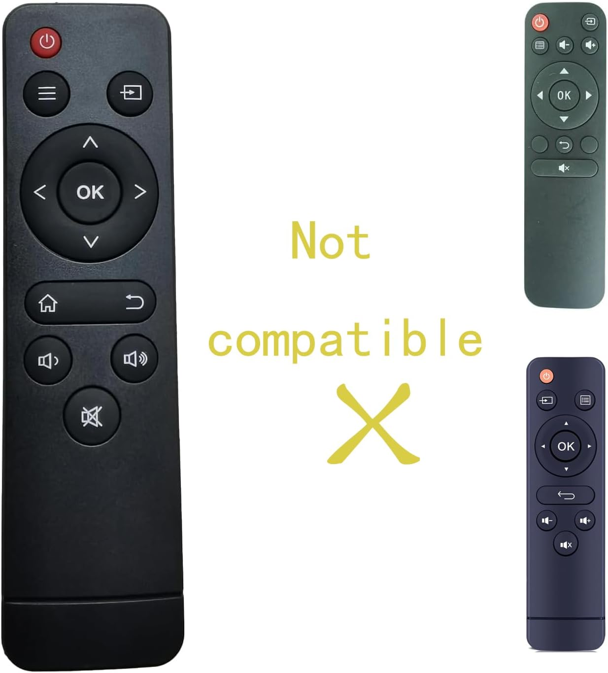RUOYINKE W13 Remote Control Compatible for CiBest Mini Projector, Video Projector, Portable Small Movie Projector (Not