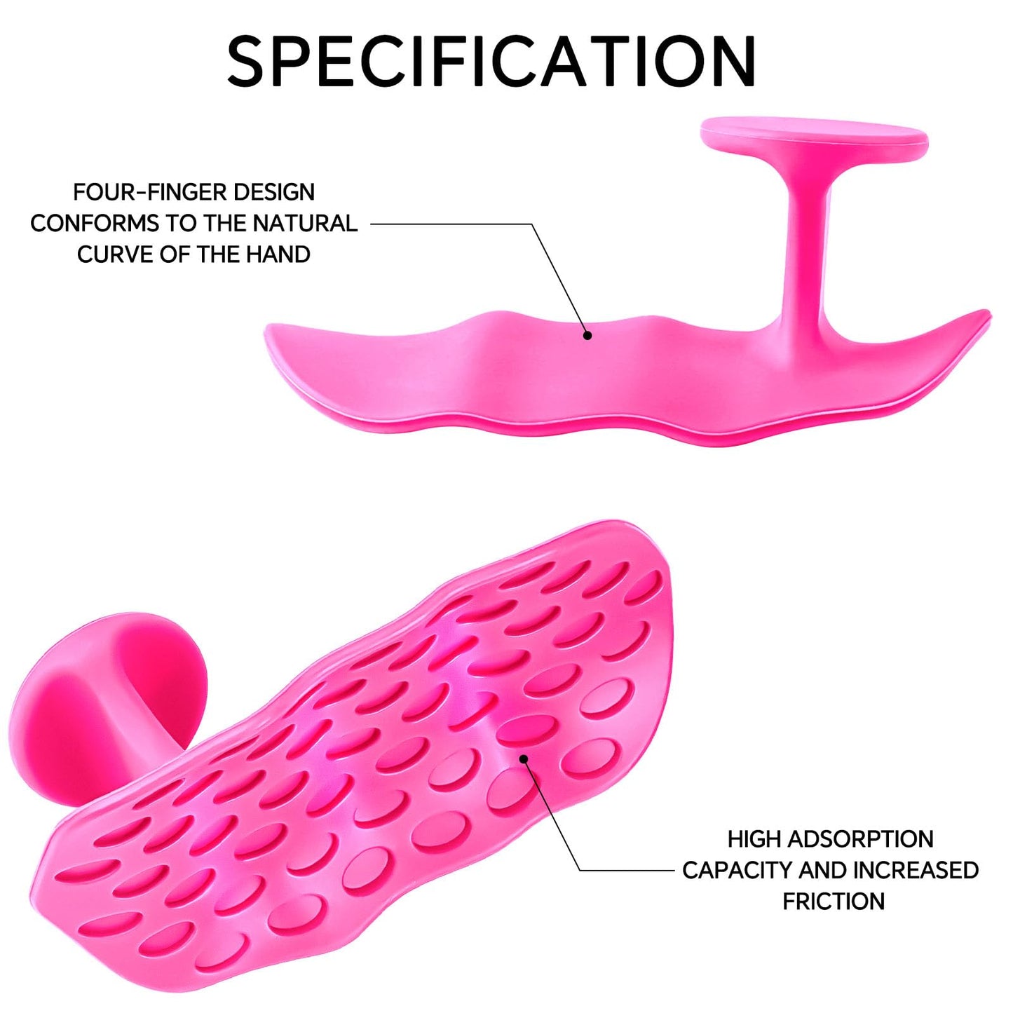 GoBene Pink Lifting Grips Women Rubber Weight Lifting Grips for Men Women, Hand Palm Protection Grips for Training and Exercise
