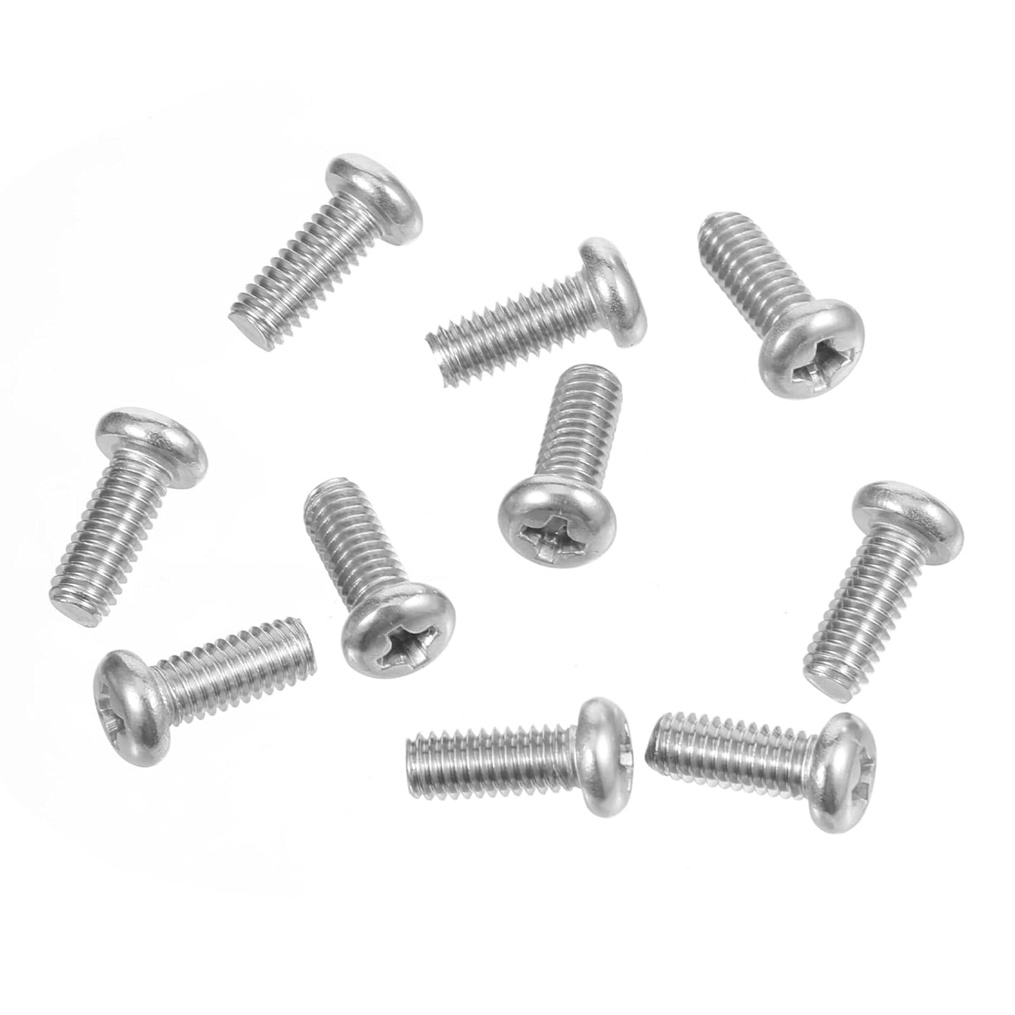 Eldraqth 10pcs M4 10mm Computer TV LCD Monitor Stand Bracket Mounting Screw x Phillips Head Screw for Wall Mount TV