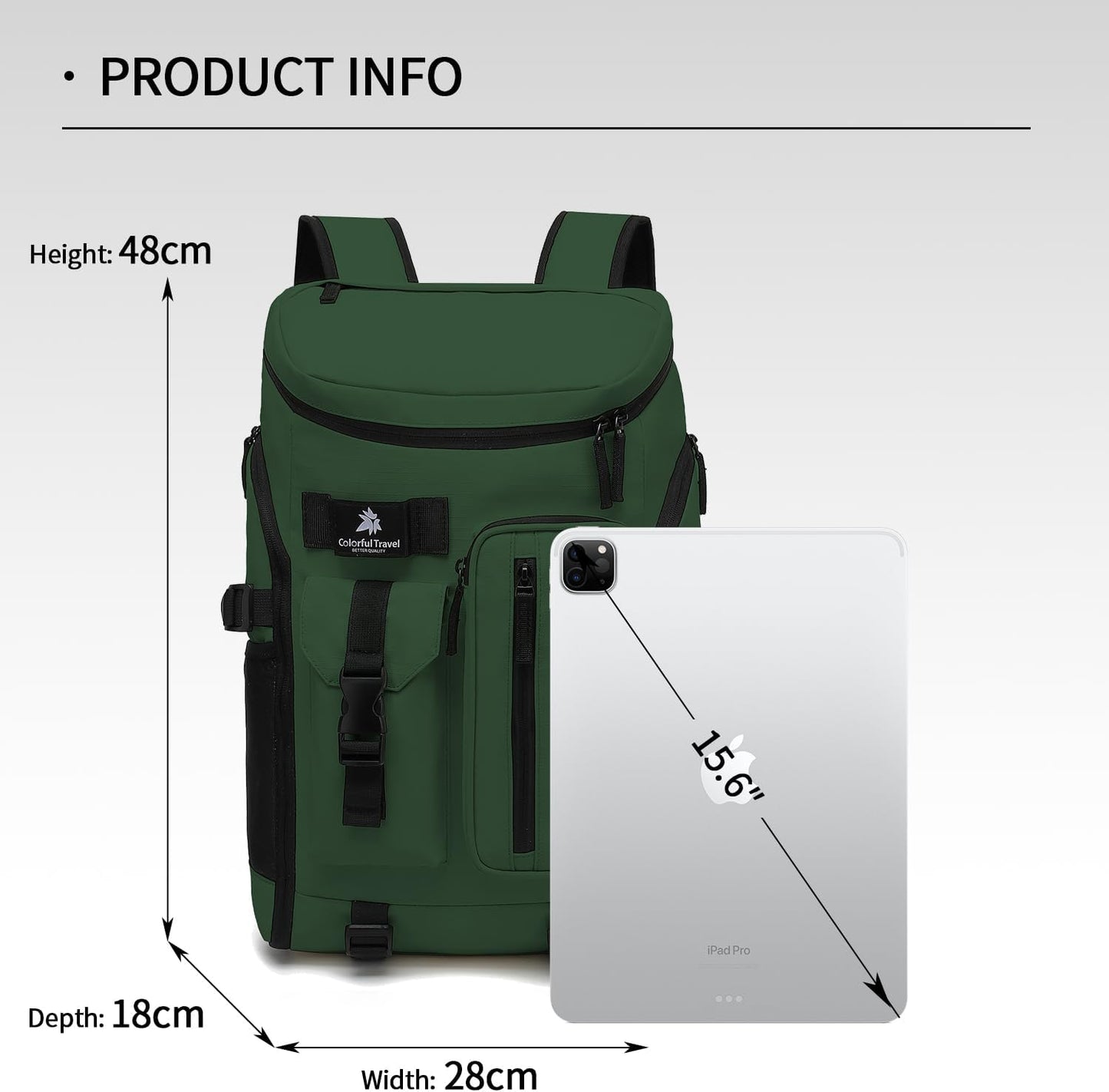 Backpack 4-Way Kalesi Gym Duffle Tennis Bag Waterproof with Shoes Compartment for travel Sport Hiking laptop (Forest