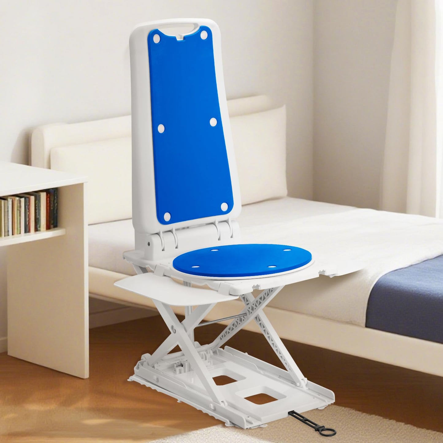 Lift Chair, Chairs Lift Assist Devices for Seniors, Electric Chair Lift Assist for Elderly, Device to Lift Elderly Off Floor, 300 Lbs Capacity, Safety & Waterproof Design, Net Weight 24 Lbs (Blue)